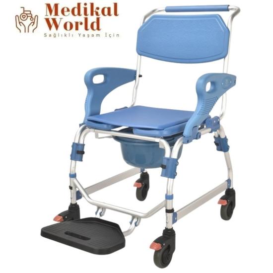 Poylin P612 Alüminyum Banyo Tuvalet Sandalyesi